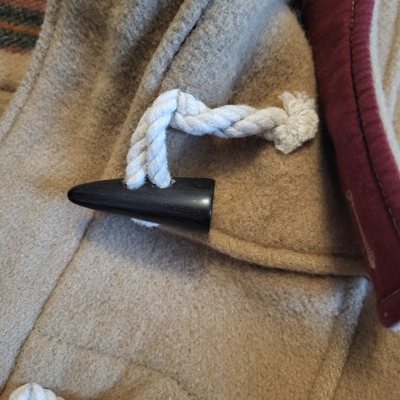 Aritzia TNA Wool Zipped Button Pea Duffle Coat Camel M - Picture 10 of 14